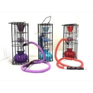 Zebra X4 1 Hose with Cage Hookah