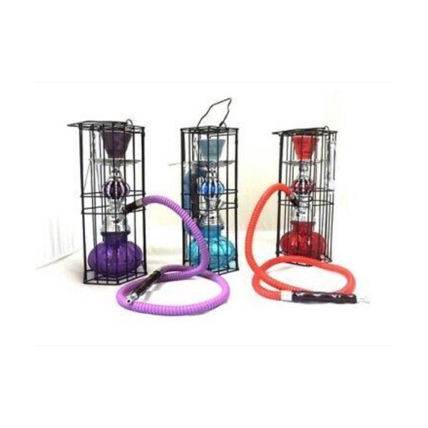 Zebra X4 1 Hose with Cage Hookah
