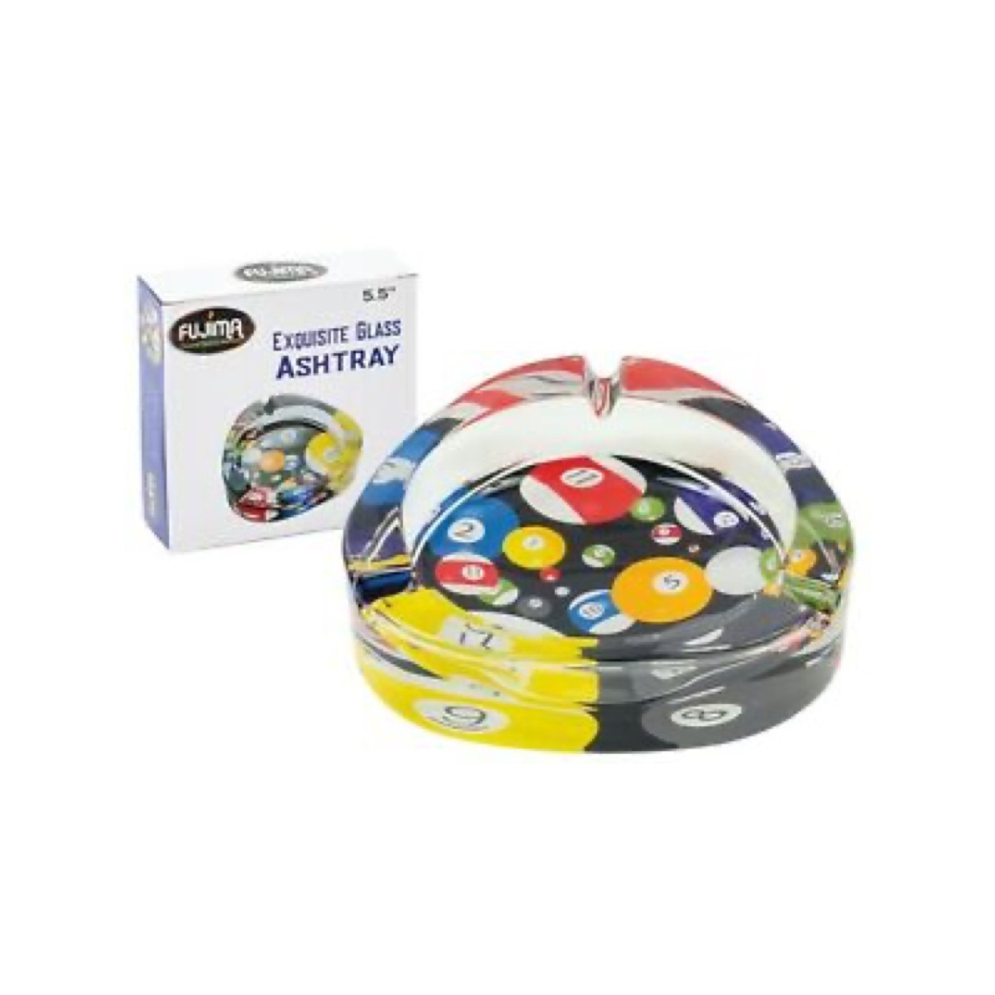 Fujima Pool Ball Glass Ashtray