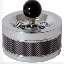 Checker Carbon Spinning Ashtray