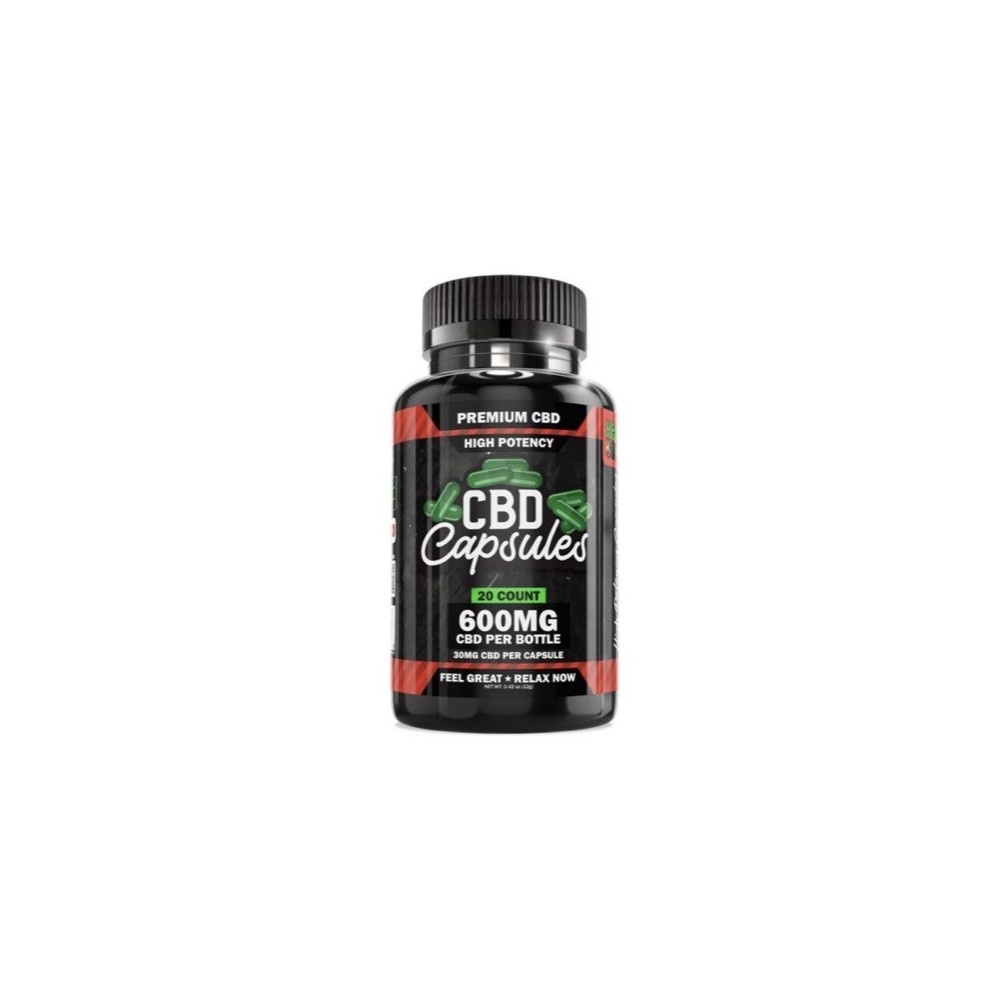 HB CBD Capsules 600mg 20ct Jar