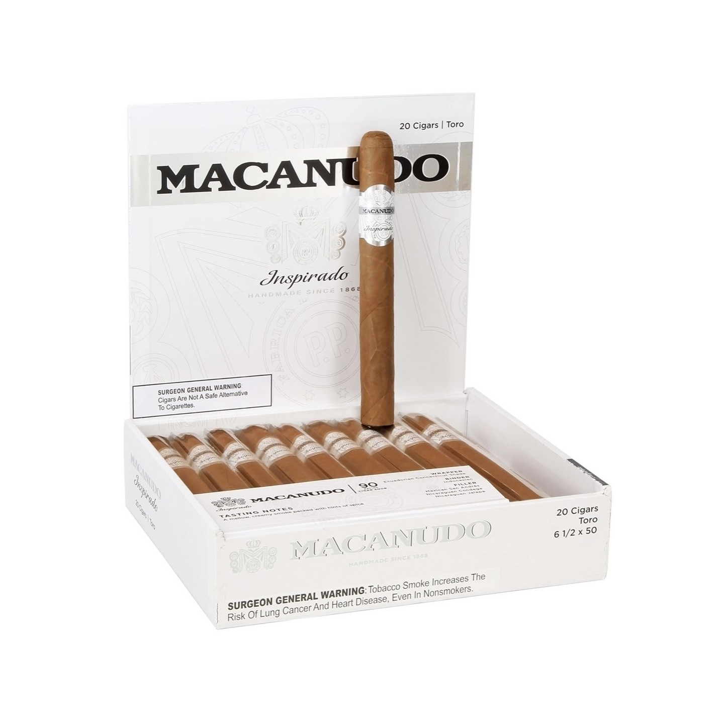 Macanudo Inspirado White Toro 20/BX
