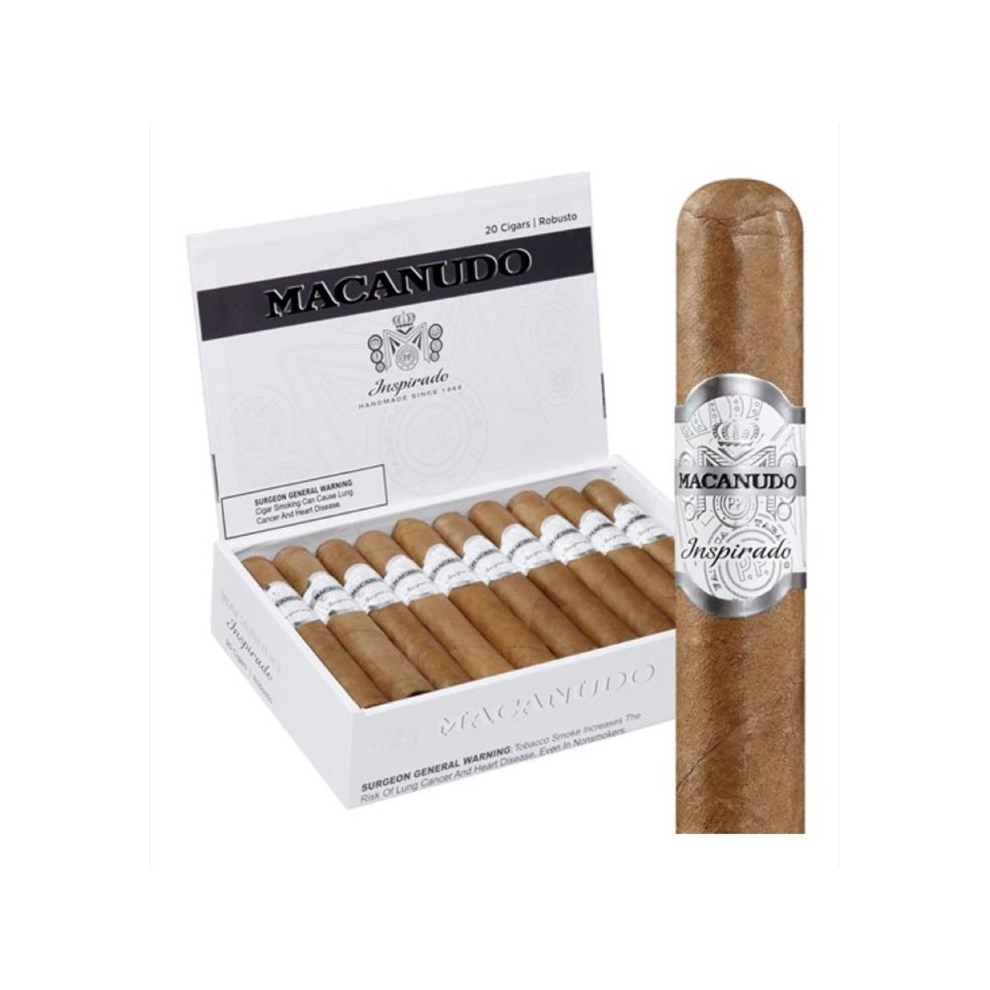 Macanudo Inspirado White Robusto 20/BX