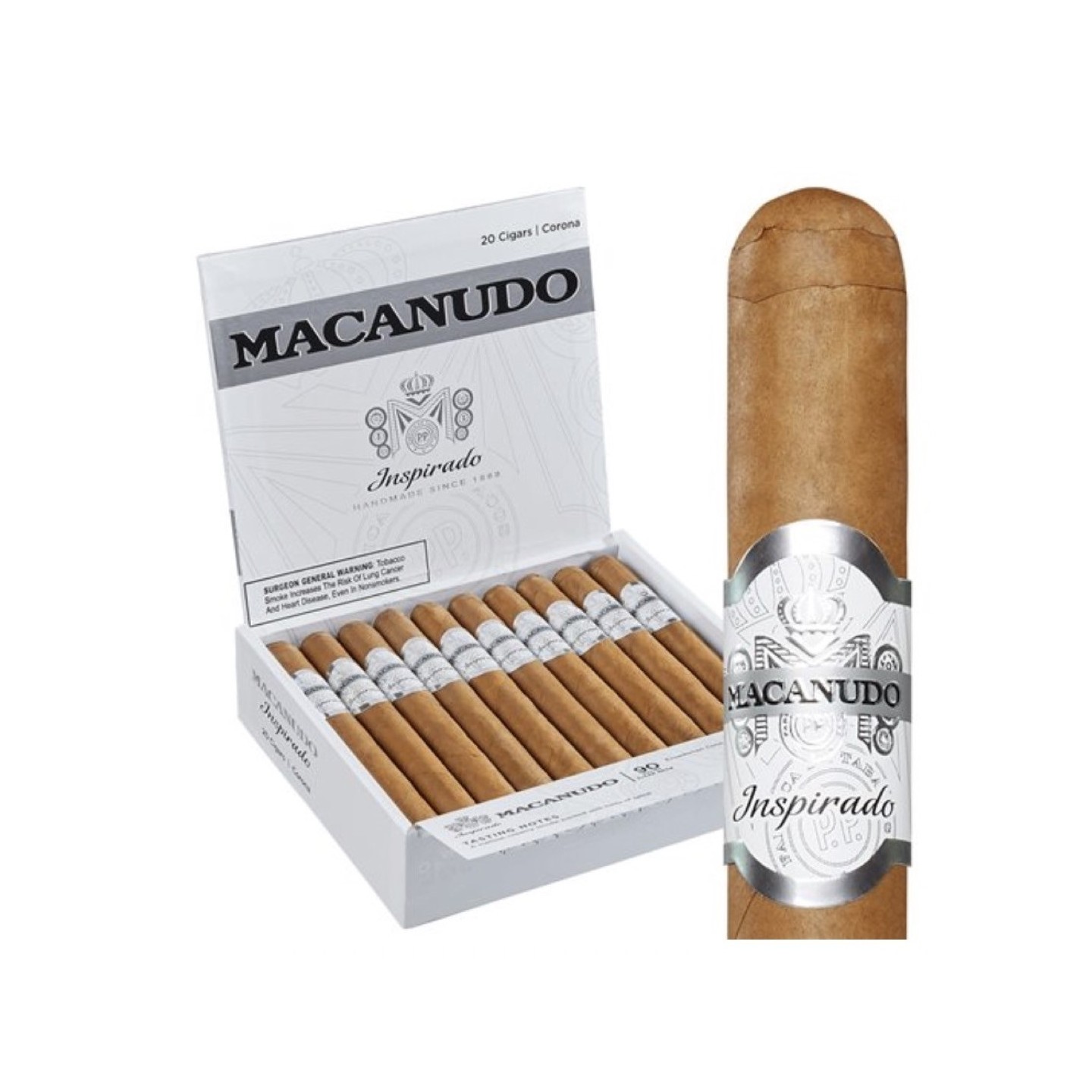 Macanudo Inspirado White Corona 20/BX