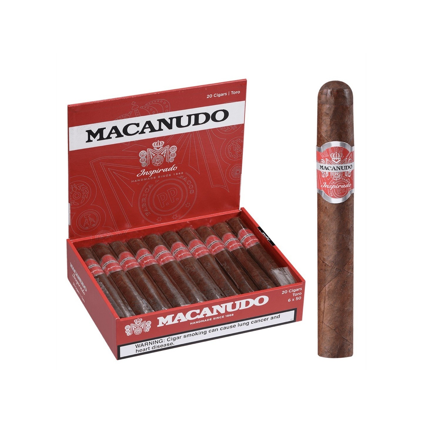 Macanudo Inspirado Red Toro 20/BX