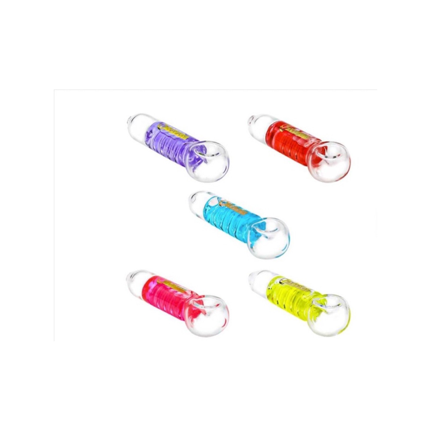 Social (Chronos) Glass Gel Handpipe