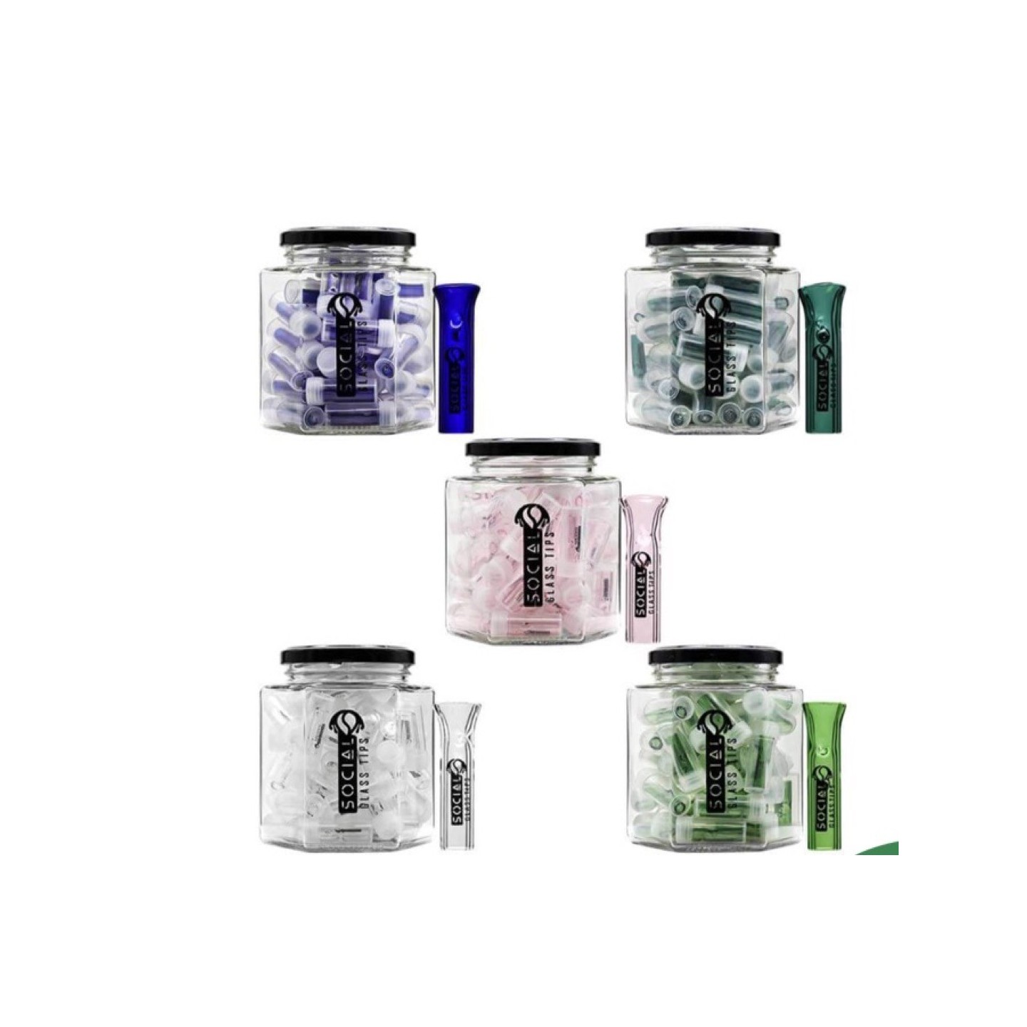 Social (Flat Tips) 50PK