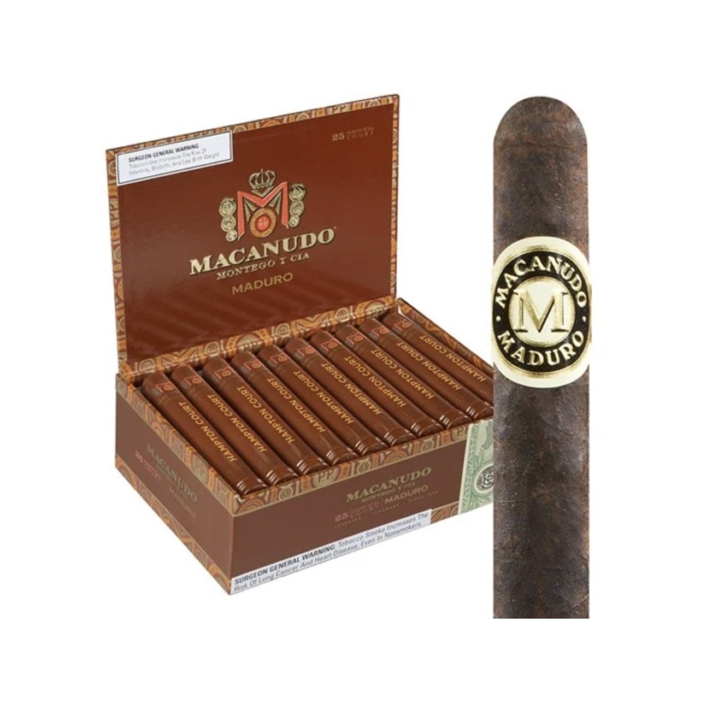 Macanudo Maduro Hampton Court 25/BX