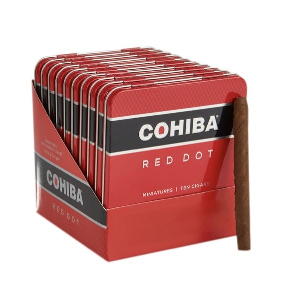 Cohiba Red Dot Minitures Cigar 10/10 Tin