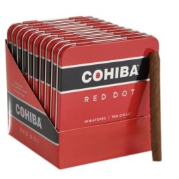 Cohiba Red Dot Minitures Cigar 10/10 Tin