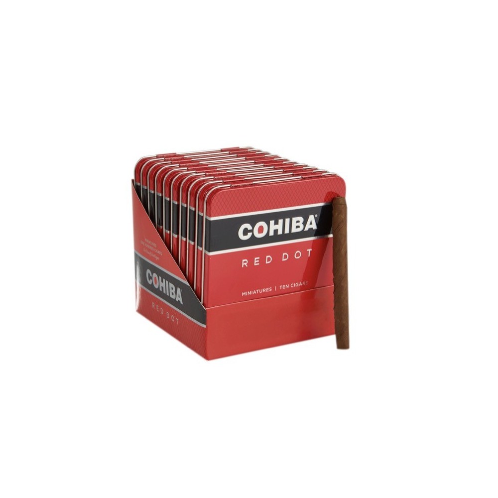 Cohiba Red Dot Minitures Cigar 10/10 Tin Cohiba Red Dot Minitures Cigar 10/10 Tin