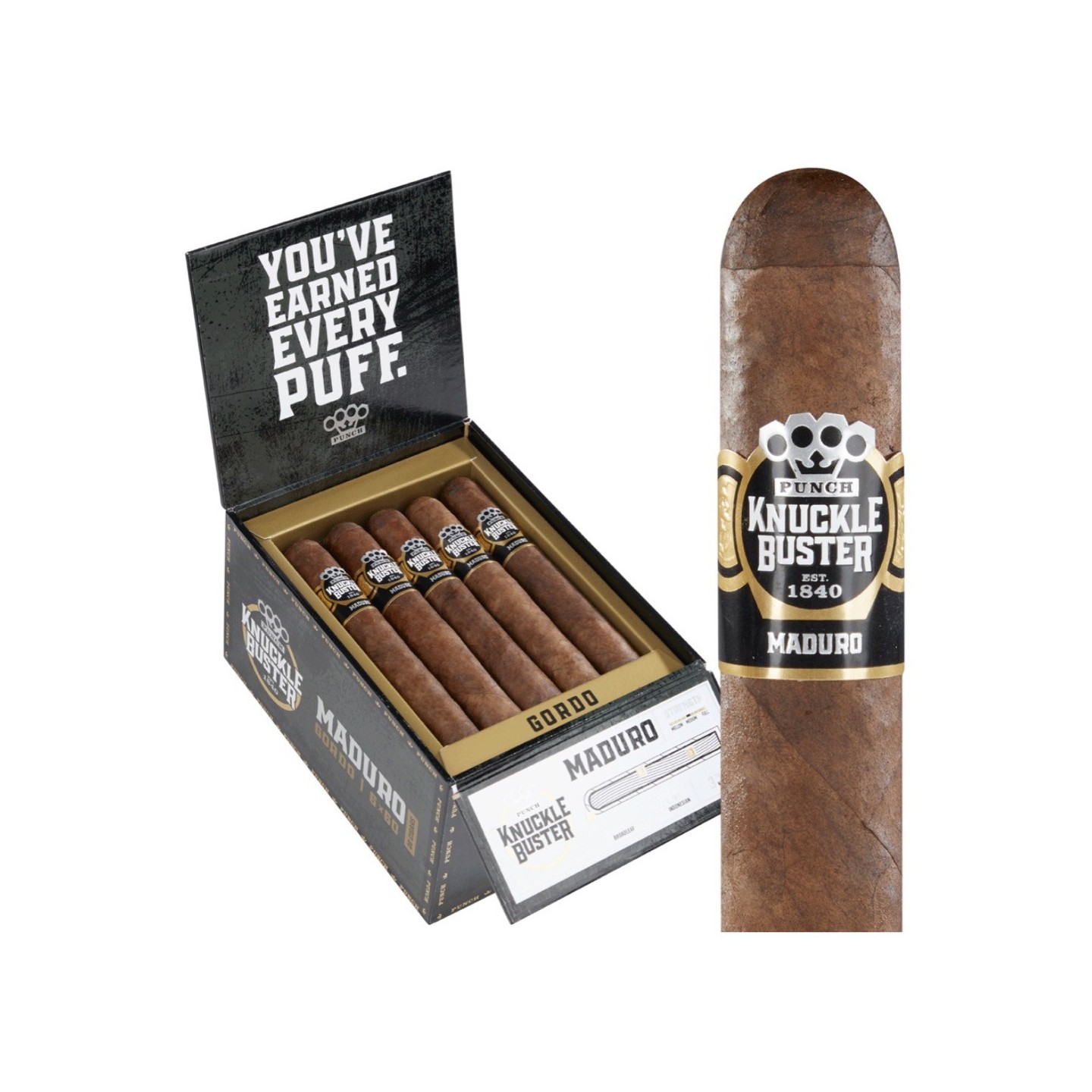 Punch Knuckle Buster Mad Robusto Cigar 25/BX