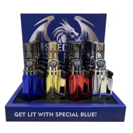 Special Blue Lazer Mini Torch Lighter 12Pk Display