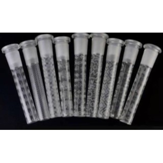 6 Inch Glass Pattern Downstem (GQB-054)