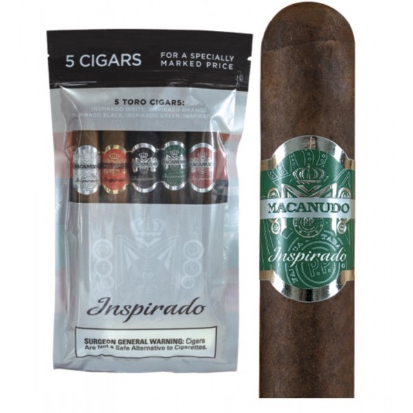 Macanudo Inspirado Toro Display 5/5 pk Cigars