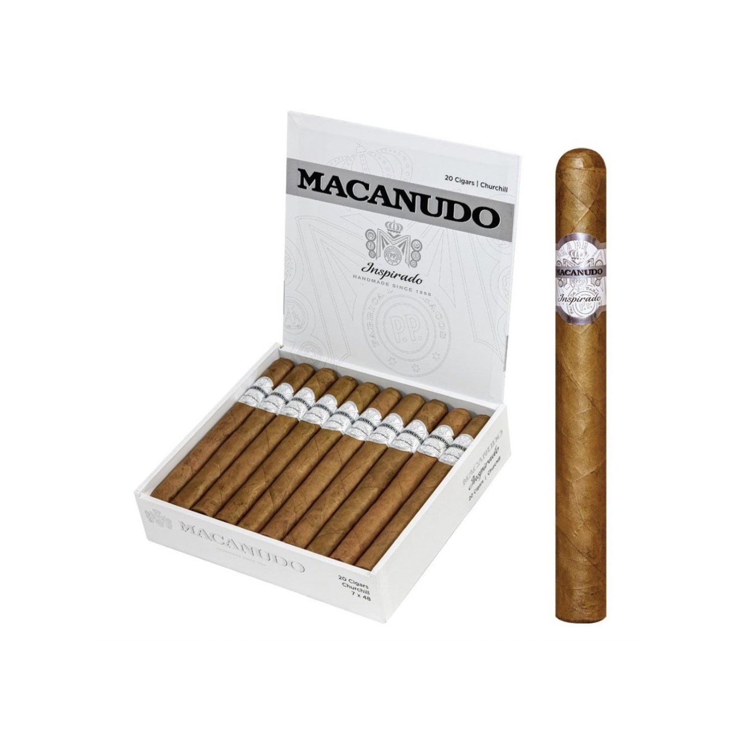 Macanudo White Inspirado Churchill 20BX Cigars
