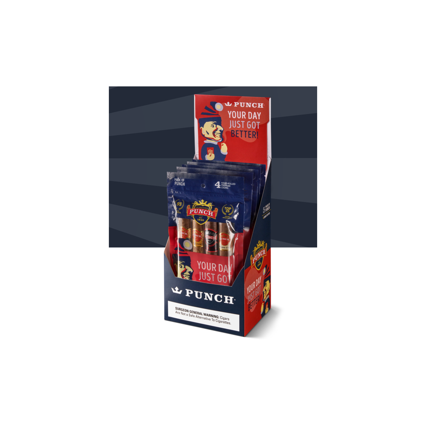 Punch 93 Rating Sampler 5/4 Pouch Cigars