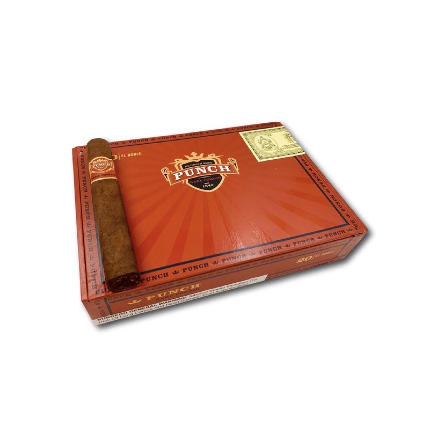 Punch Rare Corojo El Doble 20/BX Cigars