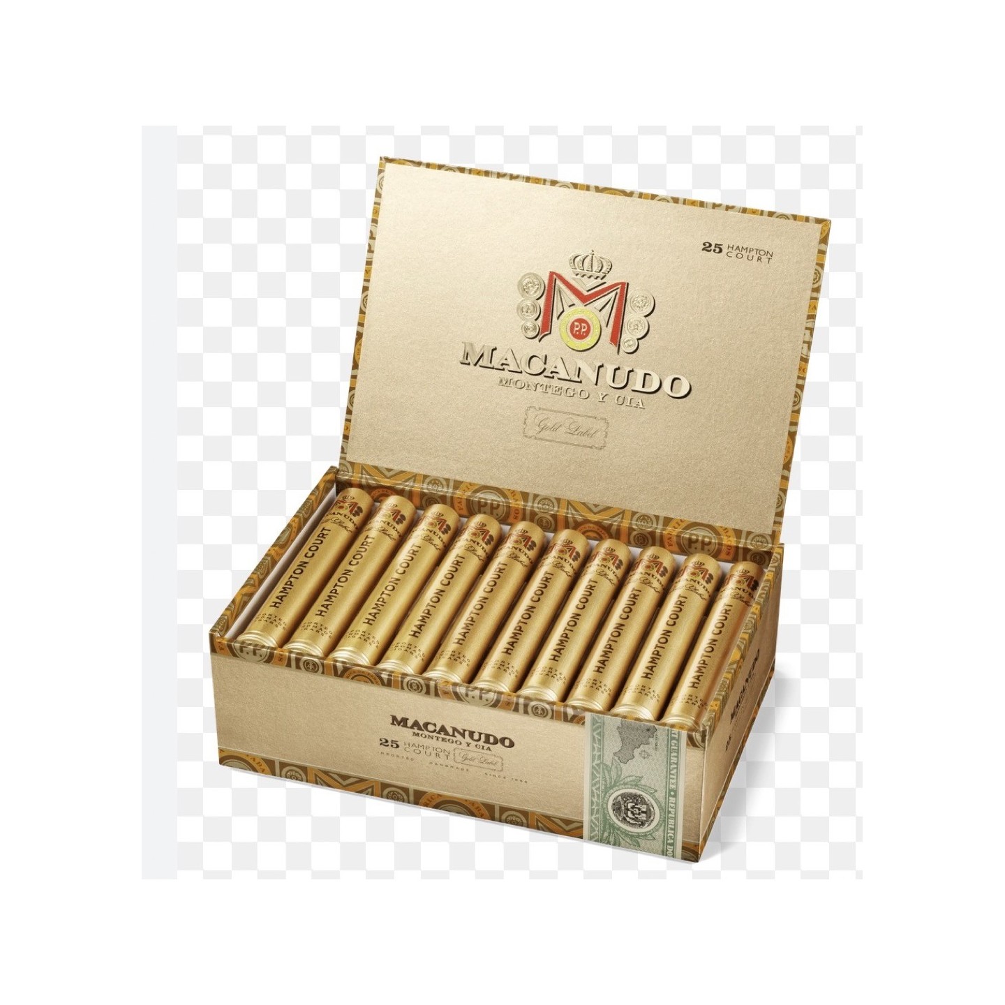 Macanudo Gold Hampton Court 25/BX Cigars