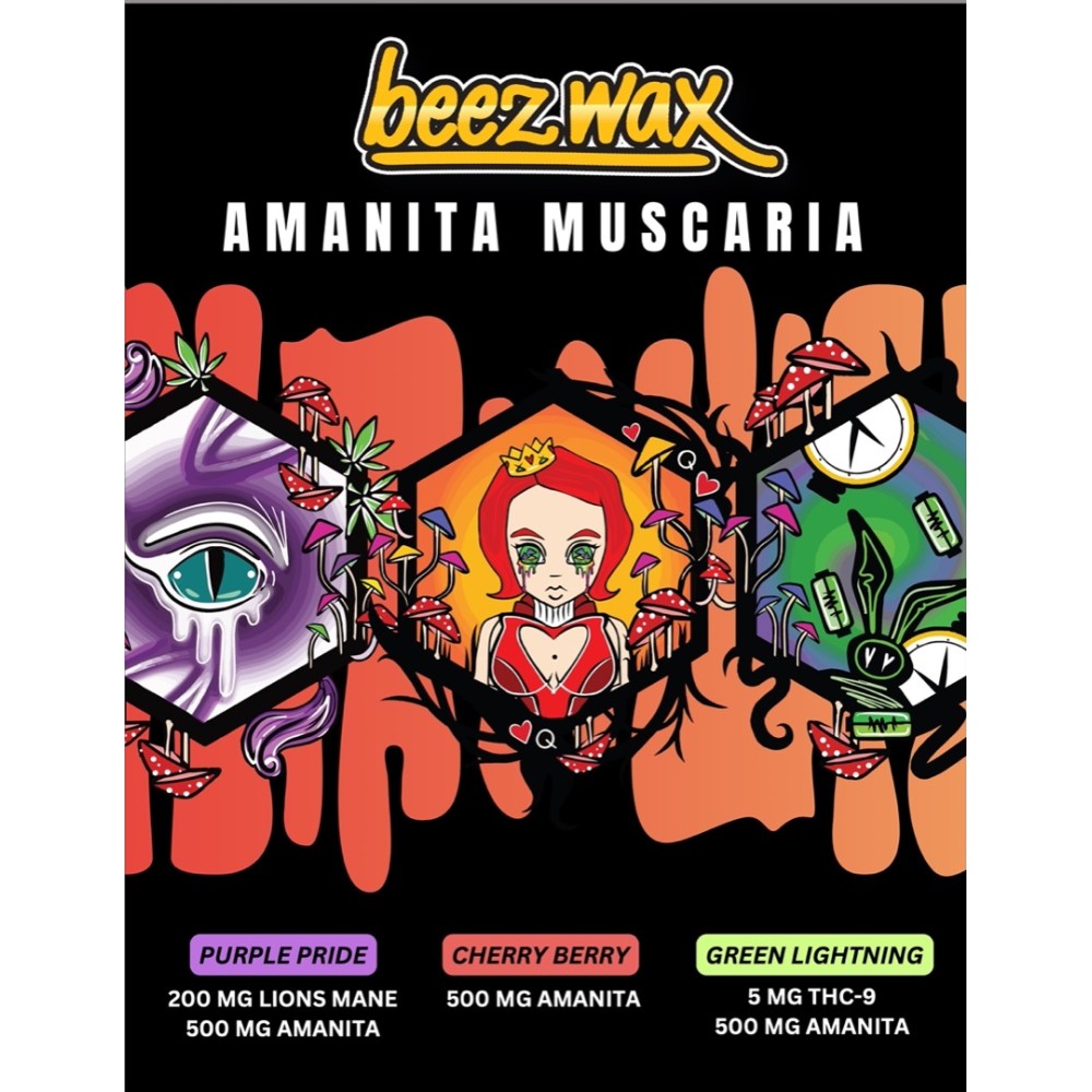 Beezwax Amanita mushroom Gummies 10/PK