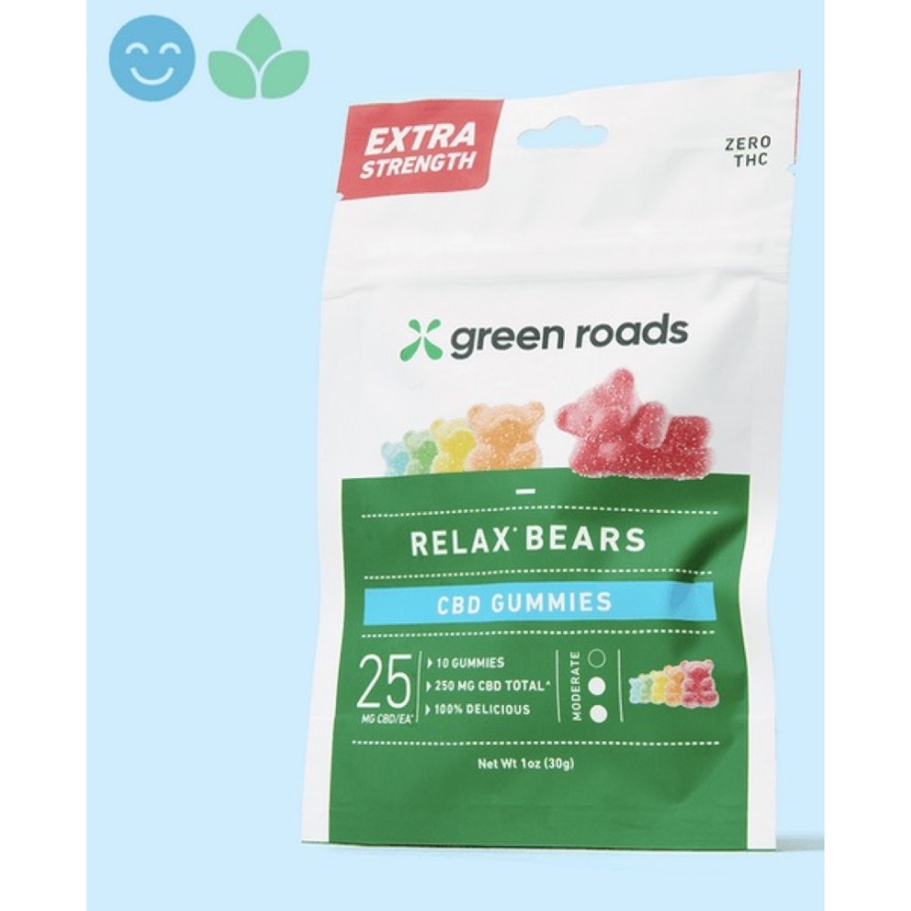 Green Roads 250MG THC Relax Gummies Watermelon 6PK