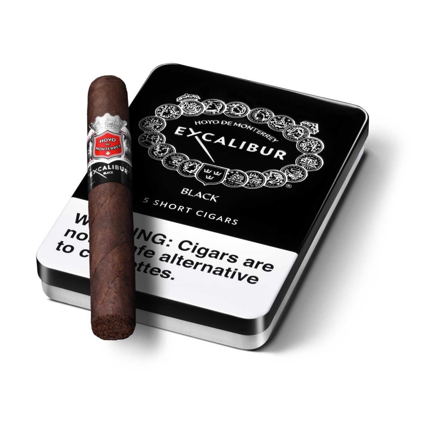 Hoyo De Monterrey Excalibur Black Shorts 10/5 Tin