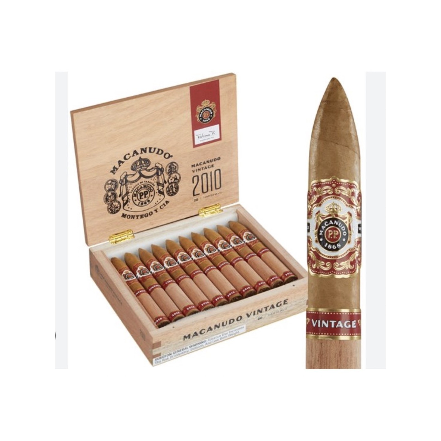 Macanudo Vintage 2010 Torpedo 20/BX