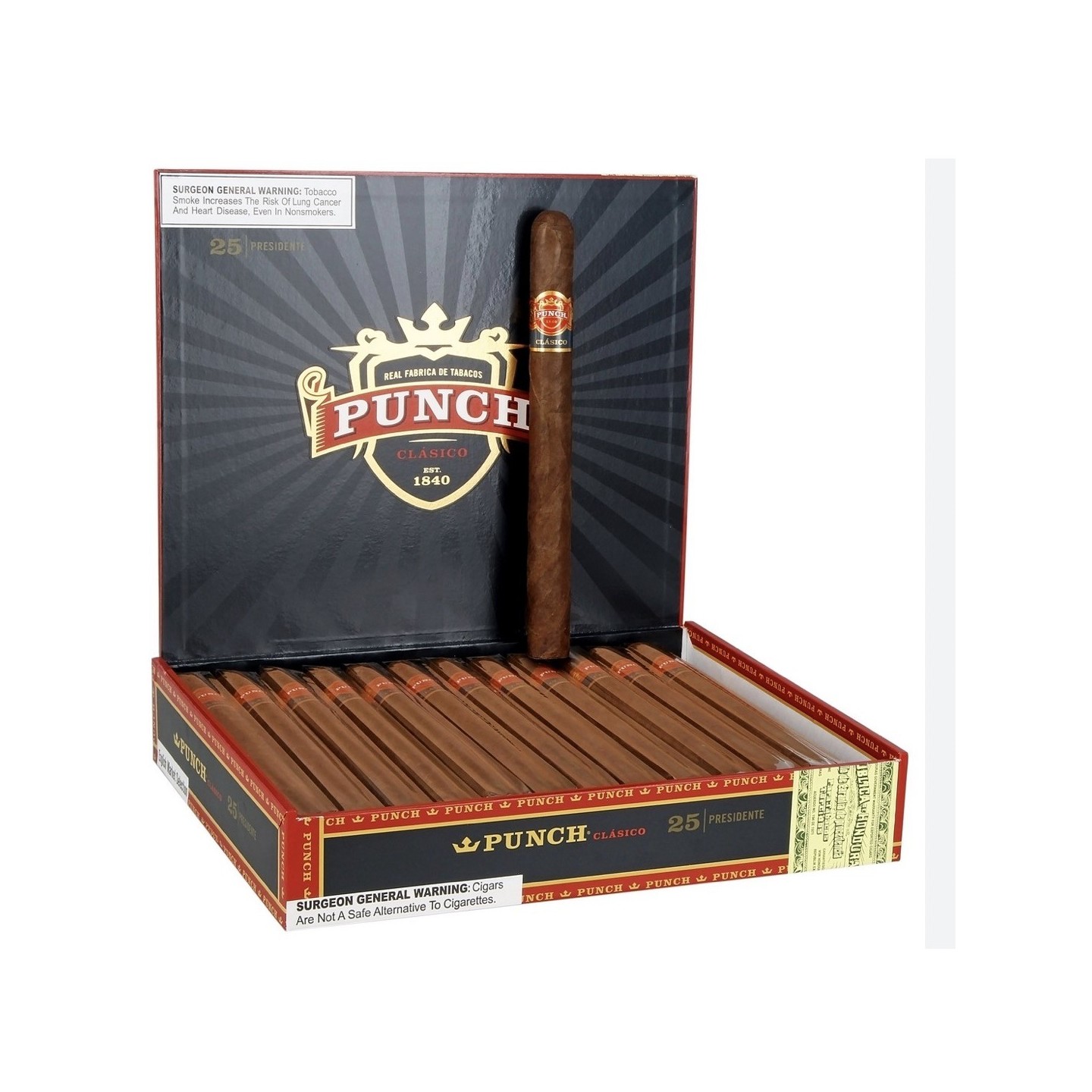 Punch Presidents 25/BX Cigars