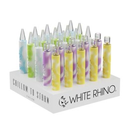 WHITE RHINO Quartz Chillum to Straw GLO 25pk