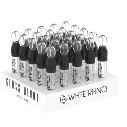 WHITE RHINO Glass Blunt Slider 25pk Display