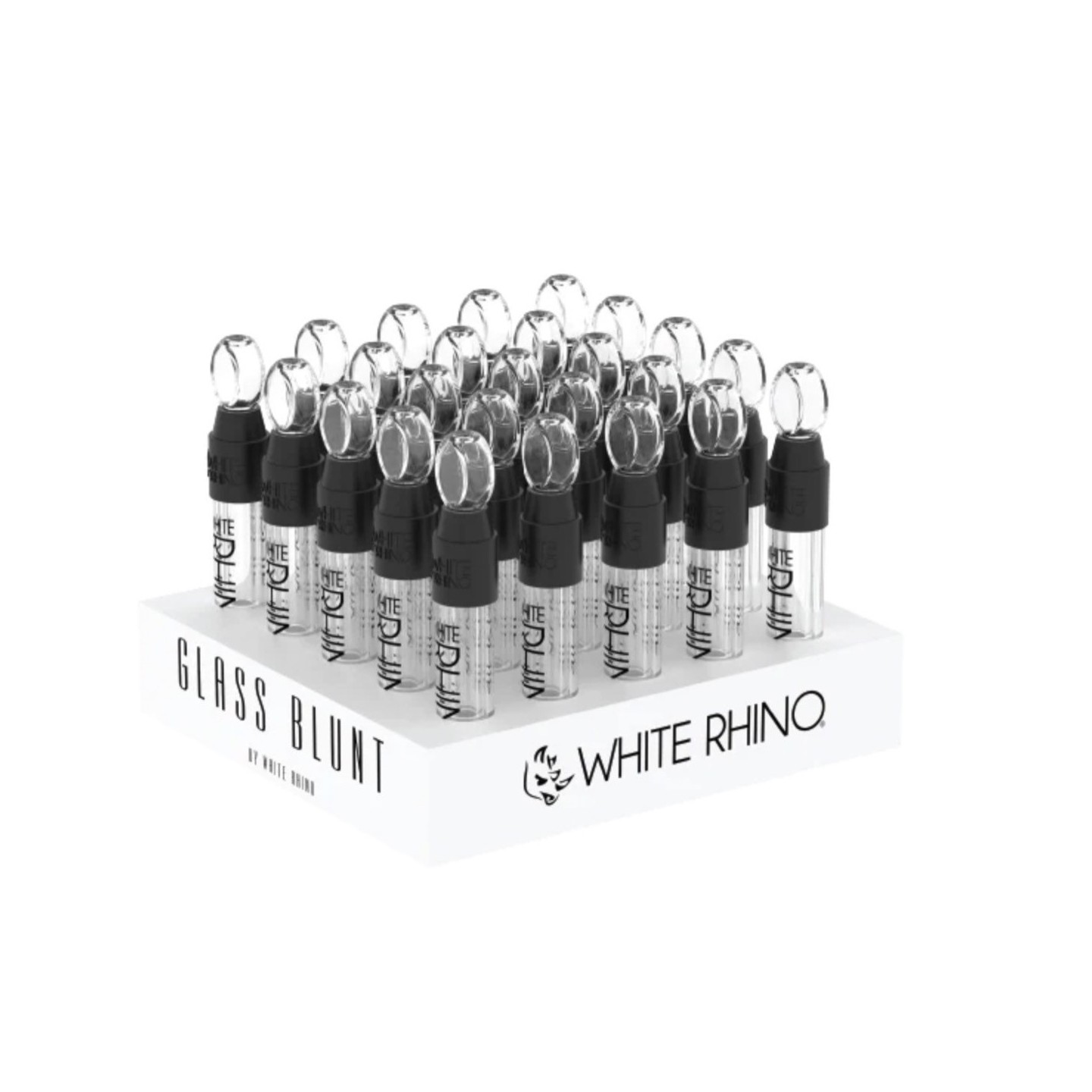 WHITE RHINO Glass Blunt Slider 25pk Display