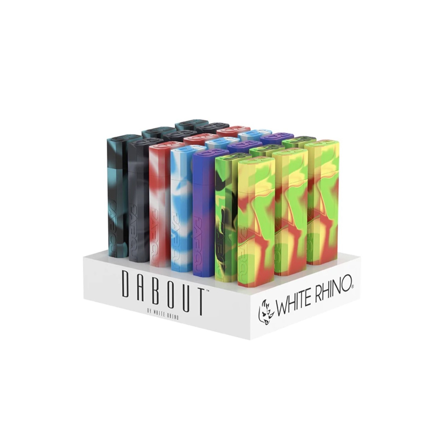 WHITE RHINO Dabout (Pyrex Straw) 21pk Display