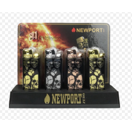 Newport Zero Skull Lighters 12PK