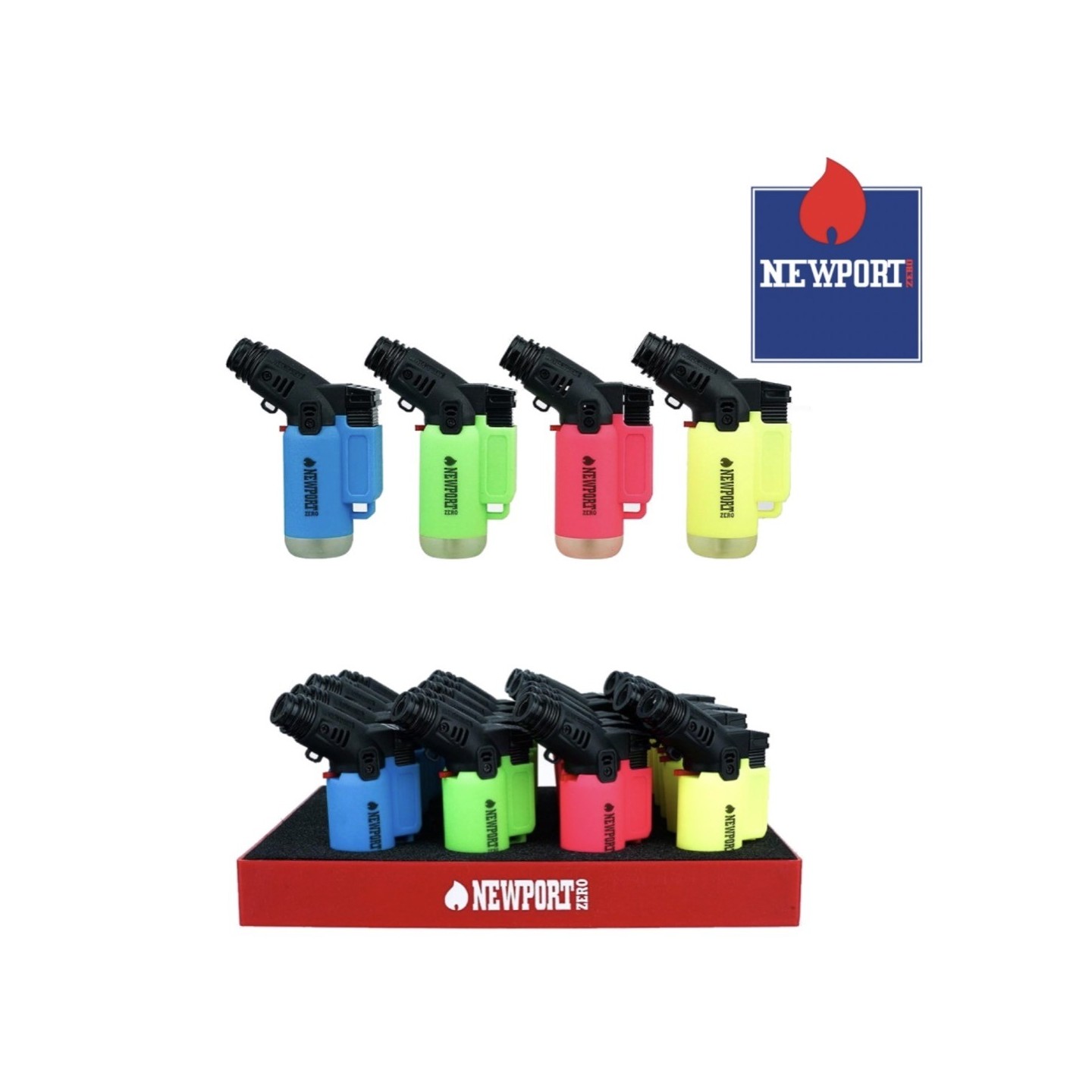 Newport Zero Small Torch Lighter Rubber 20pk
