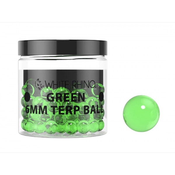 WHITE RHINO 6MM Terp Balls 50pk