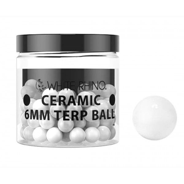 WHITE RHINO 6MM Terp Balls 50pk