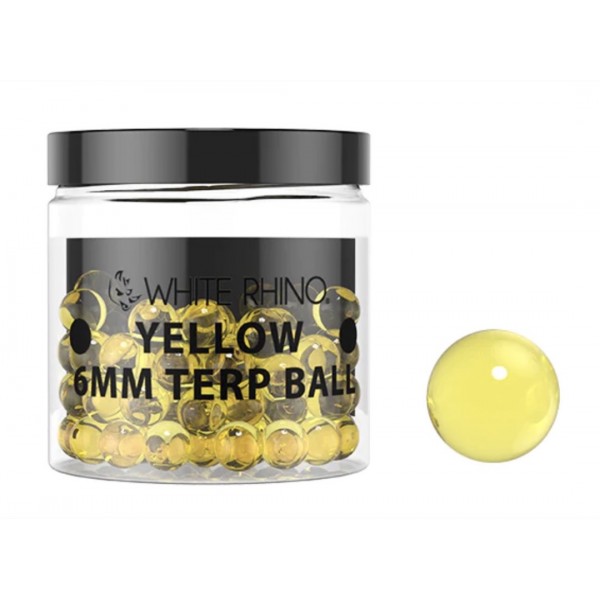 WHITE RHINO 6MM Terp Balls 50pk