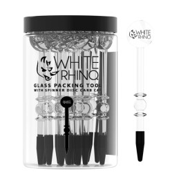 WHITE RHINO Glass Packing Tool w/carb cap 15ct