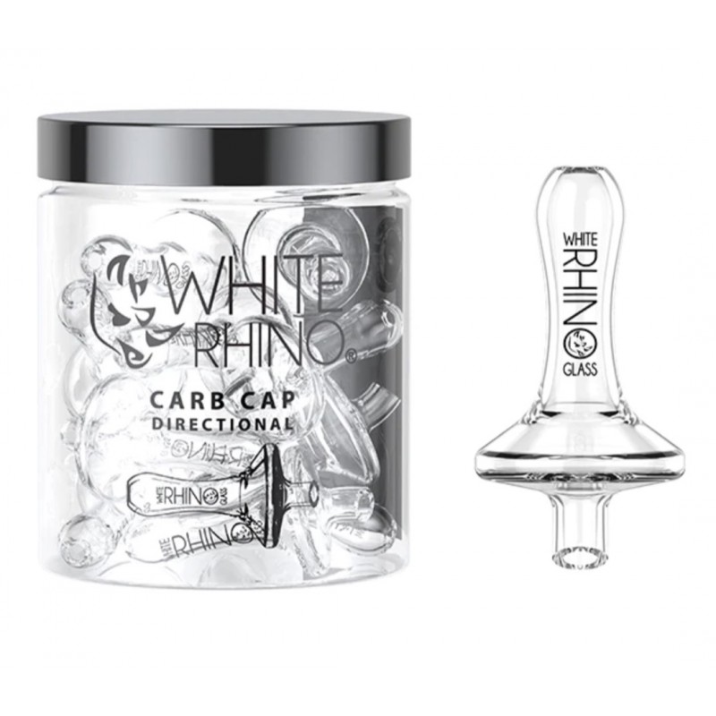 WHITE RHINO Glass Directional Carb Cap 20ct WHITE RHINO Glass Directional Carb Cap 20ct