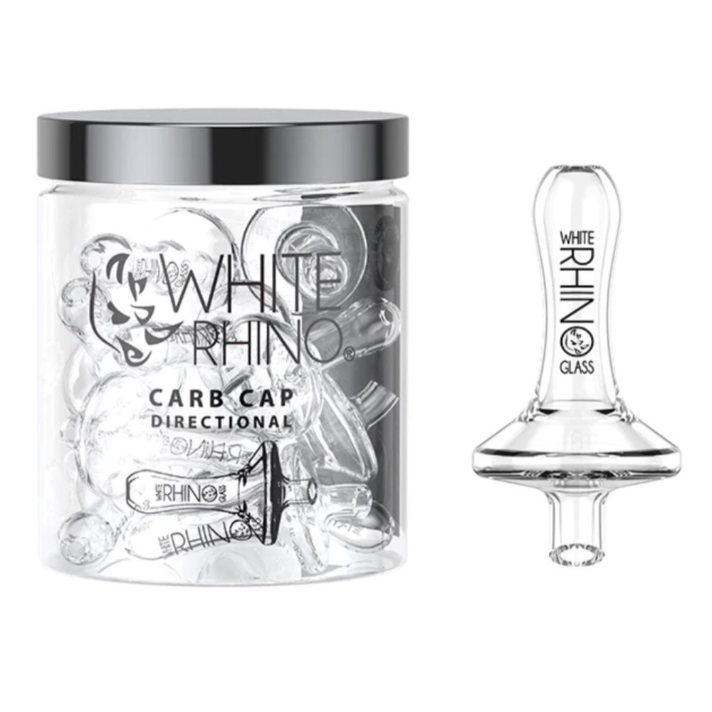 WHITE RHINO Glass Directional Carb Cap 20ct