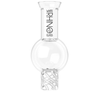 WHITE RHINO Glass Spinner Carb Cap 15ct