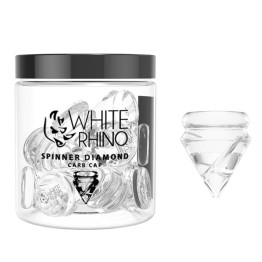 WHITE RHINO Glass Spinner Diamond Carb Cap 15ct