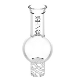 WHITE RHINO Glass Spinner Carb Cap 15ct