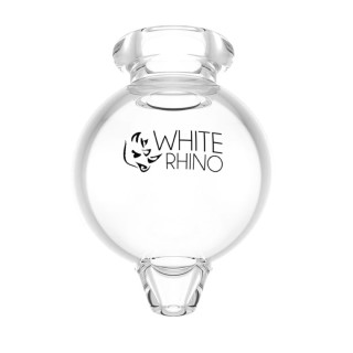 WHITE RHINO Glass Bubble V2 Carb Cap 20ct