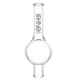 WHITE RHINO Glass Bubble Carb Cap 30ct