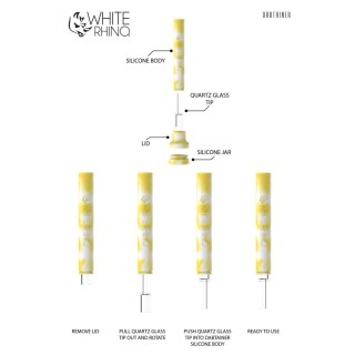 WHITE RHINO Dabtainer 49pk Display