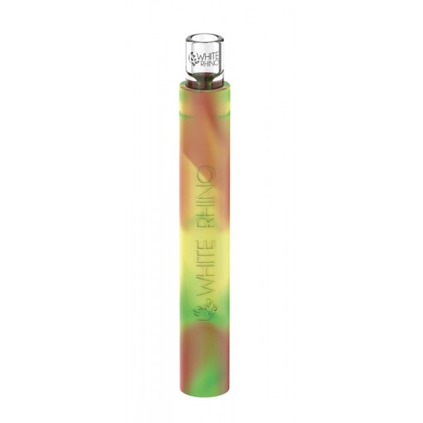 WHITE RHINO Quartz Chillum to Straw GLO 25pk