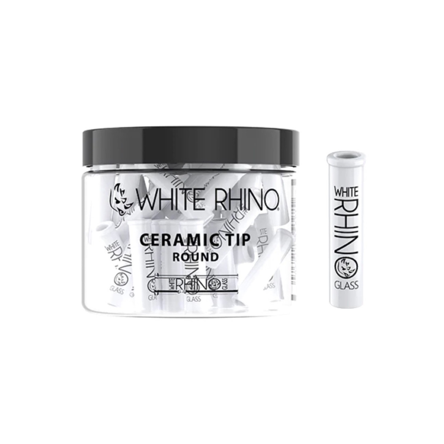 White Rhino Ceramic Round Tips 50ct