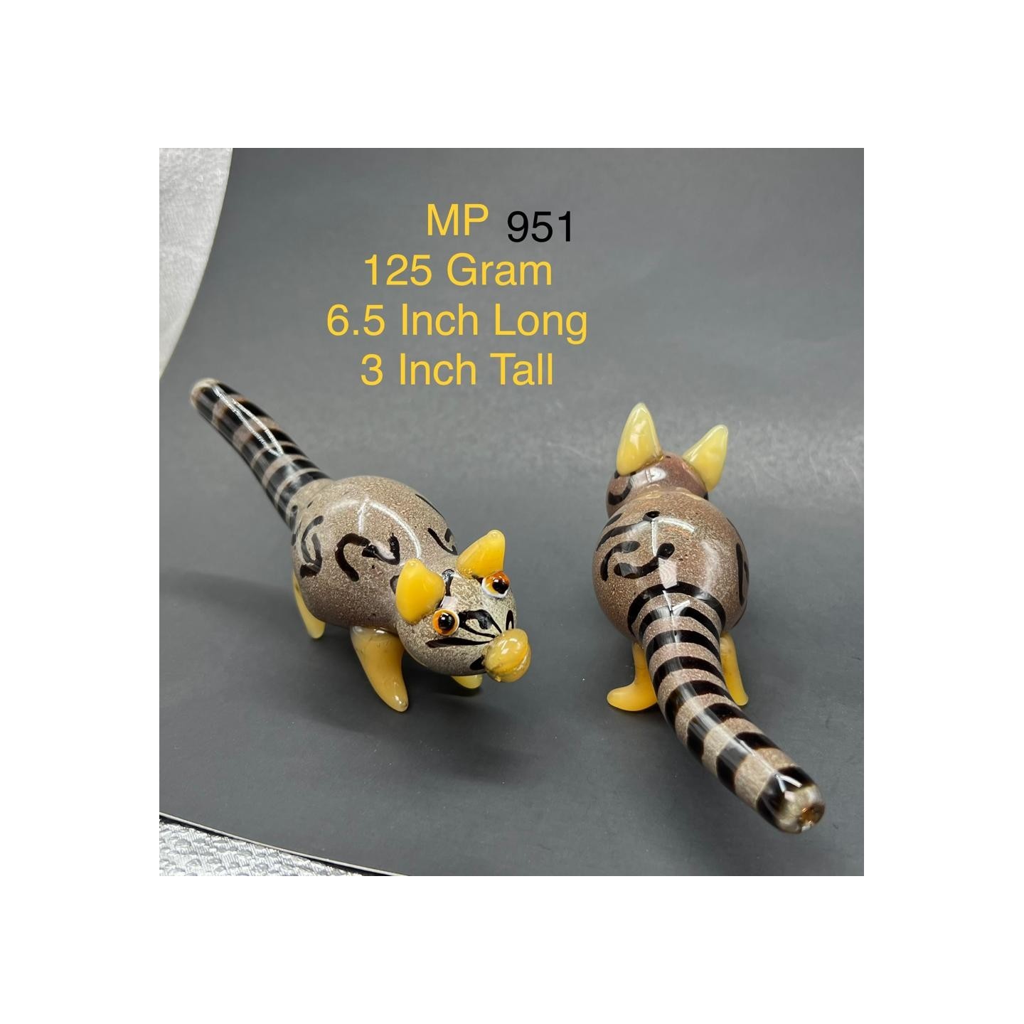 Glass Raccoon Hand Pipe MP-951