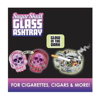 Skull Glass Ashtray